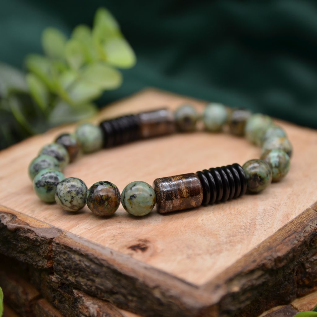From the Earth | African Turquoise Bracelet – Emerald Sun Creations