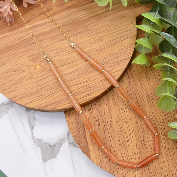 Flourish & Glow | Orange Aventurine Necklace