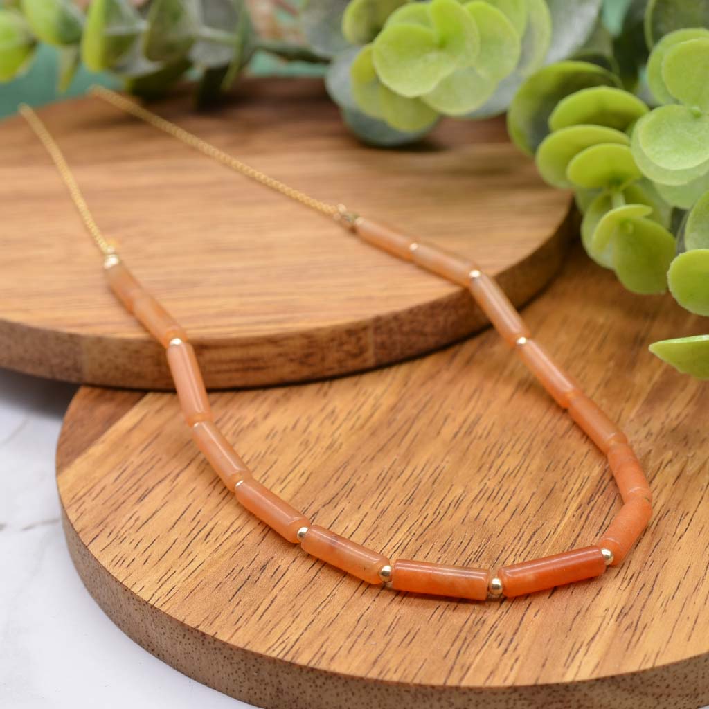 Flourish & Glow | Orange Aventurine Necklace