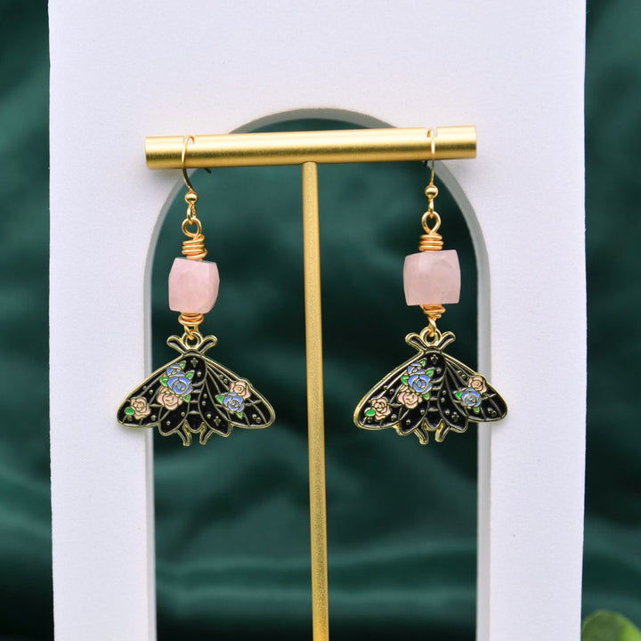 In Love We Trust | Rose Quartz Earrings