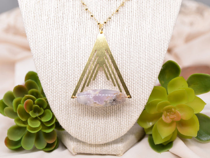 Chalcedony Tribal Necklace