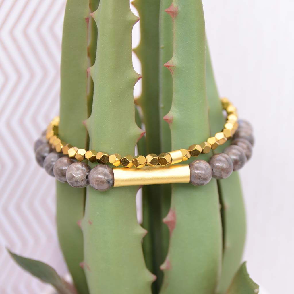 Chocolate Dalmatian Bracelet Set