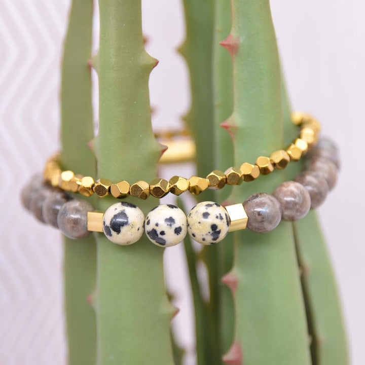 Chocolate Dalmatian Bracelet Set