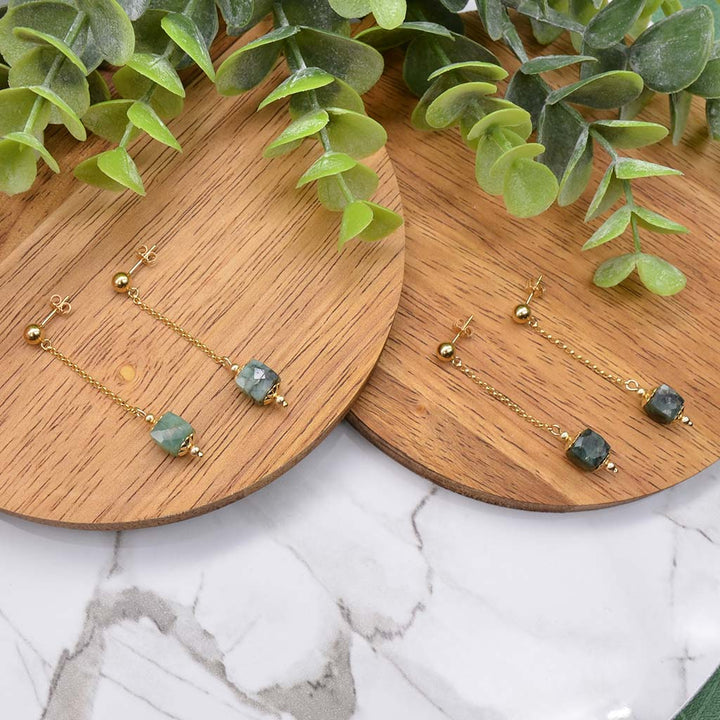 Emeralds In Motion Earrings