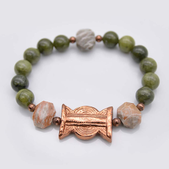 Copper & Jade Unity Bracelet