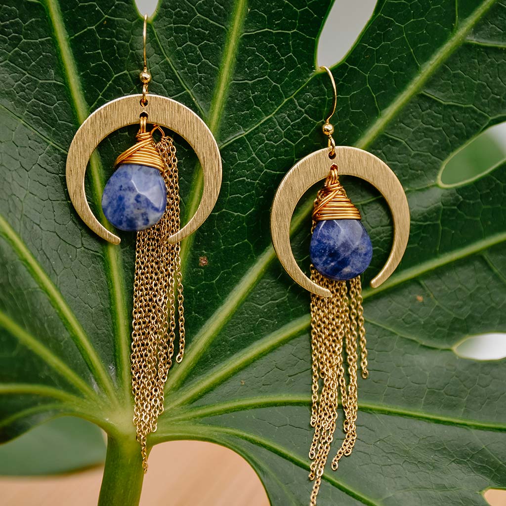 Night Owl Egyptian Earrings