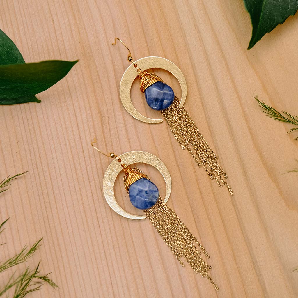 Night Owl Egyptian Earrings