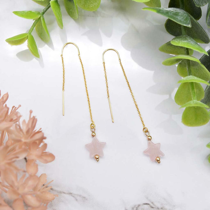 Rose Quartz Star Threaders