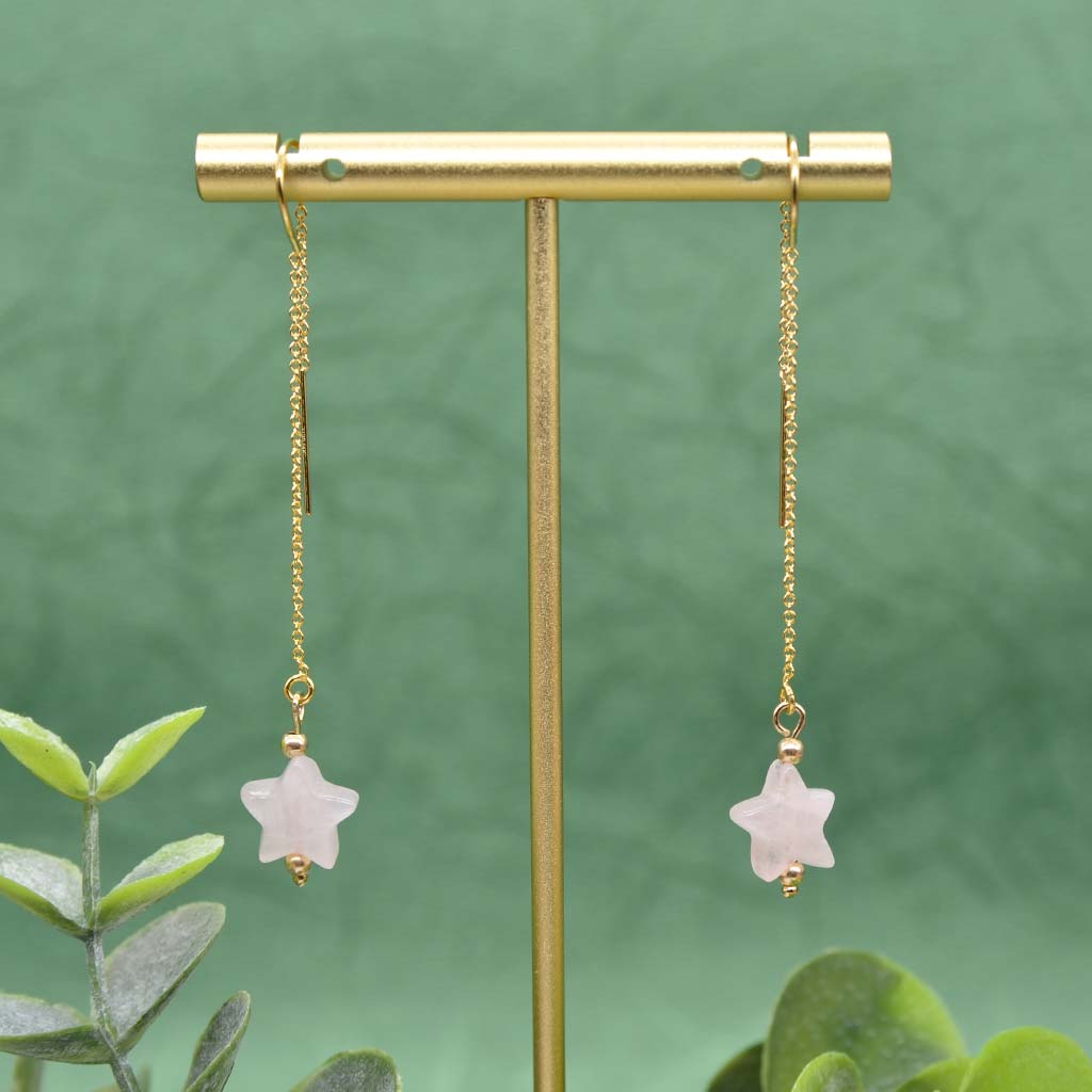 Rose Quartz Star Threaders