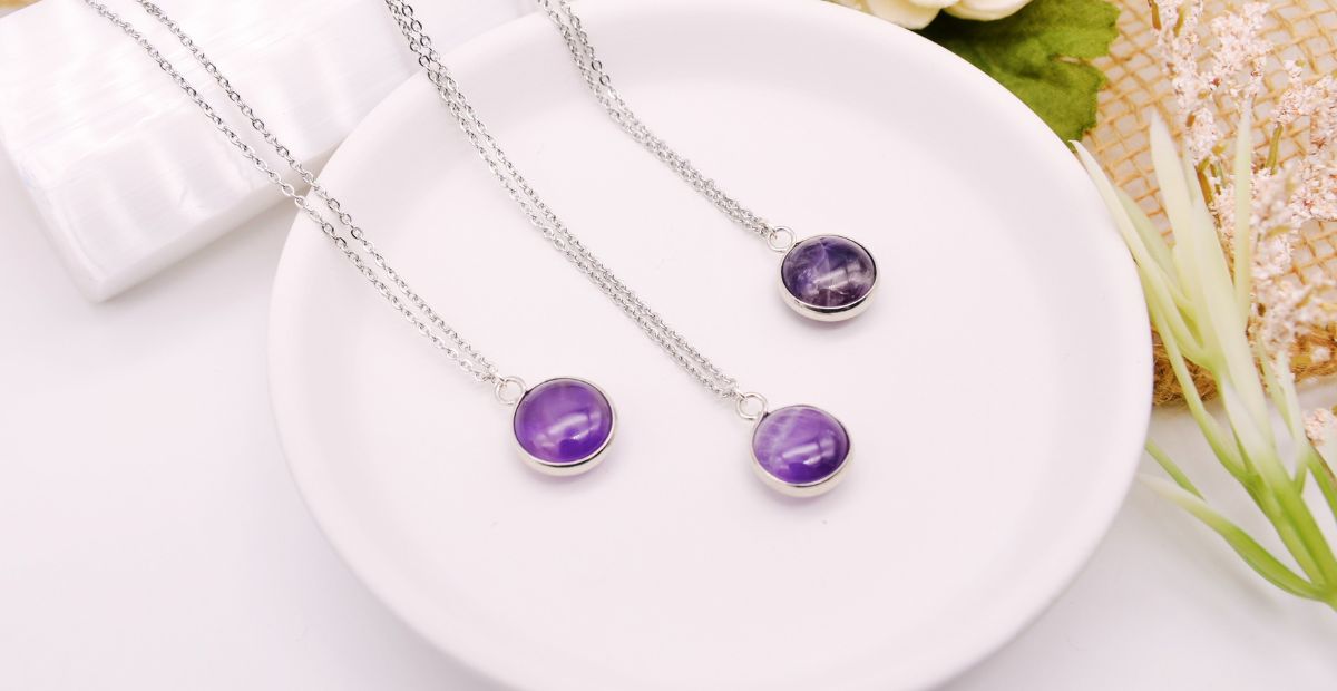 Amethyst gemstone jewelry for the month of February, love, and healing | Emerald Sun Creations