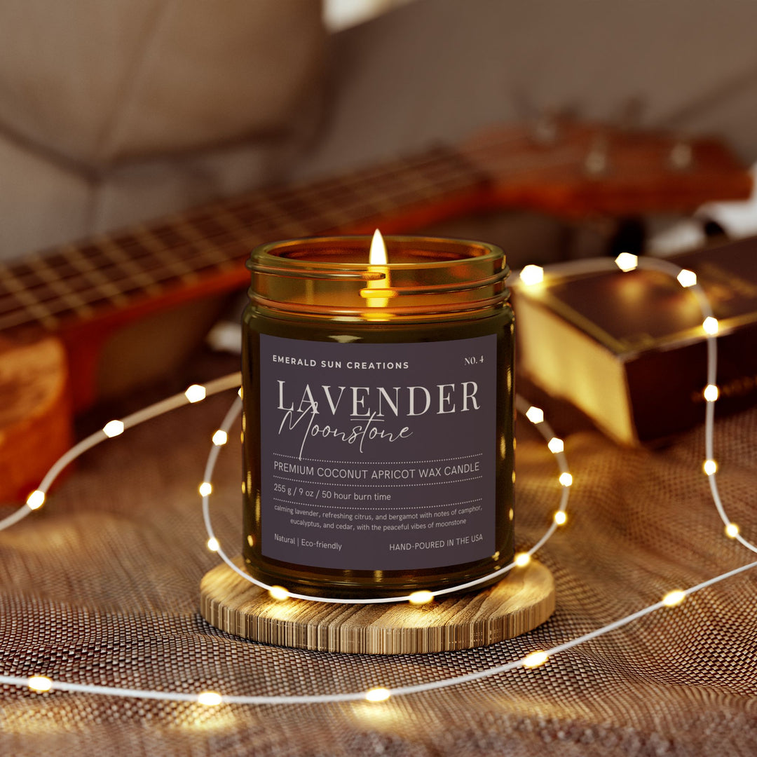 Lavender Moonstone - Coconut Apricot Wax Candle