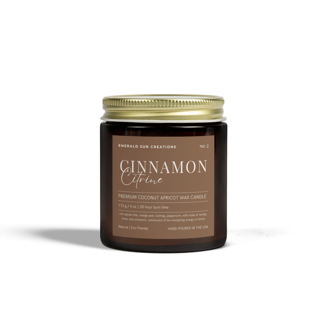 Cinnamon Citrine - Coconut Apricot Wax Candle