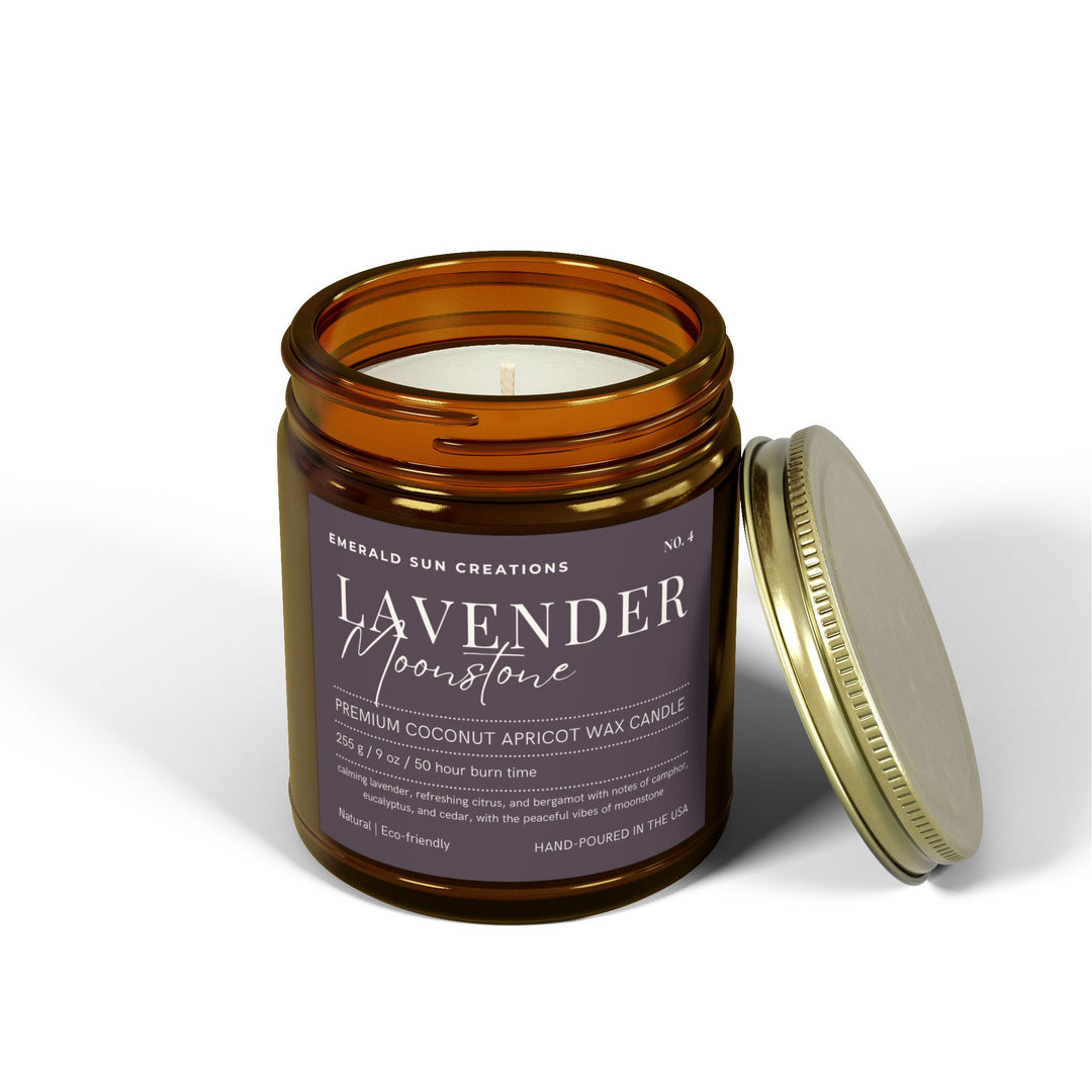 Lavender Moonstone - Coconut Apricot Wax Candle