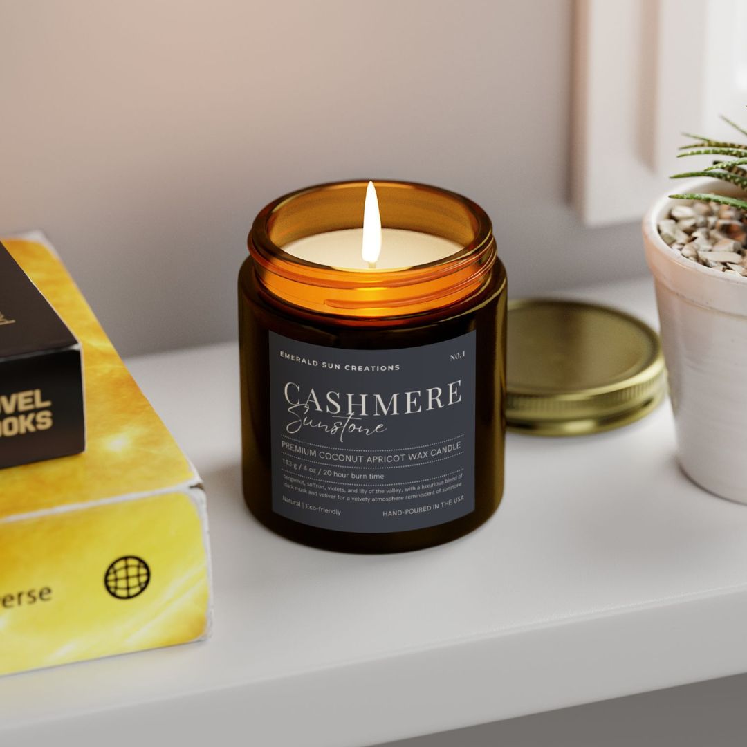 Cashmere Sunstone - Coconut Apricot Wax Candle