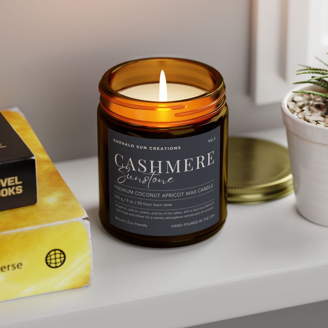 Cashmere Sunstone - Coconut Apricot Wax Candle