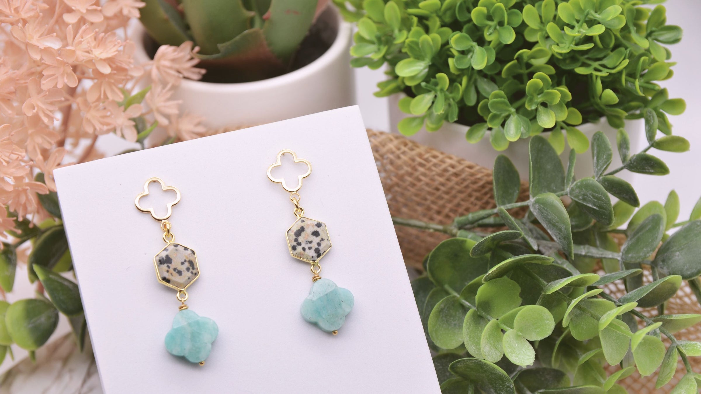 Four leaf clover earrings for St. Patrick's Day, Pinch proof green jewelry | Emerald Sun Creations