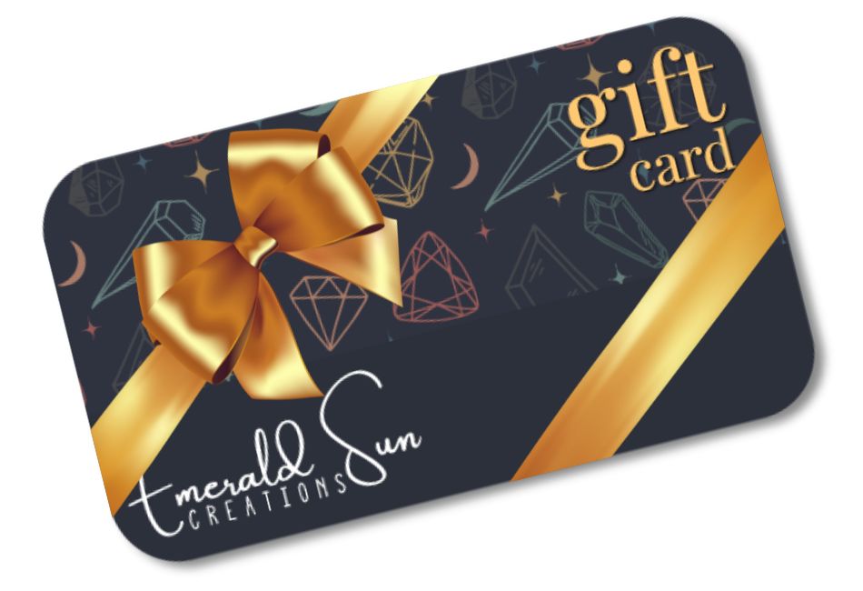e-gift card perfect gift for the holidays, great Christmas gifts, great Mother's Day Gift, Great Father's Day Gifts, Gemstone jewelry gifts | emerald sun creations