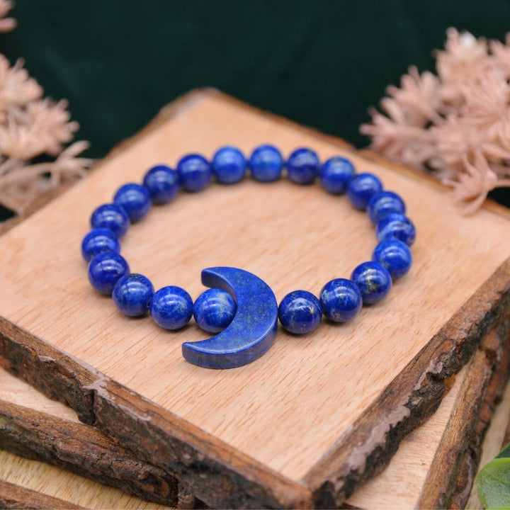 Sweet Dreams | Lapis Lazuli Crescent Moon Bracelet