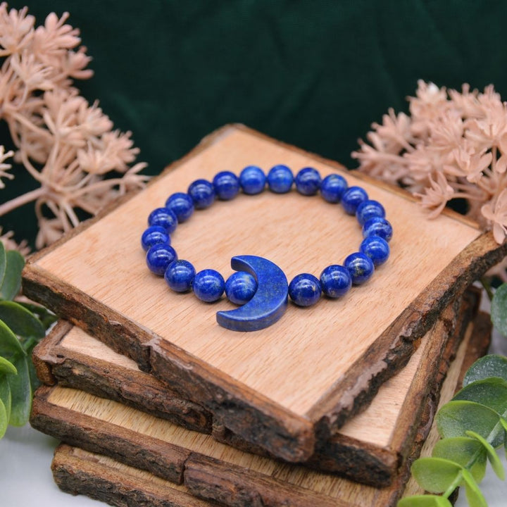 Sweet Dreams | Lapis Lazuli Crescent Moon Bracelet