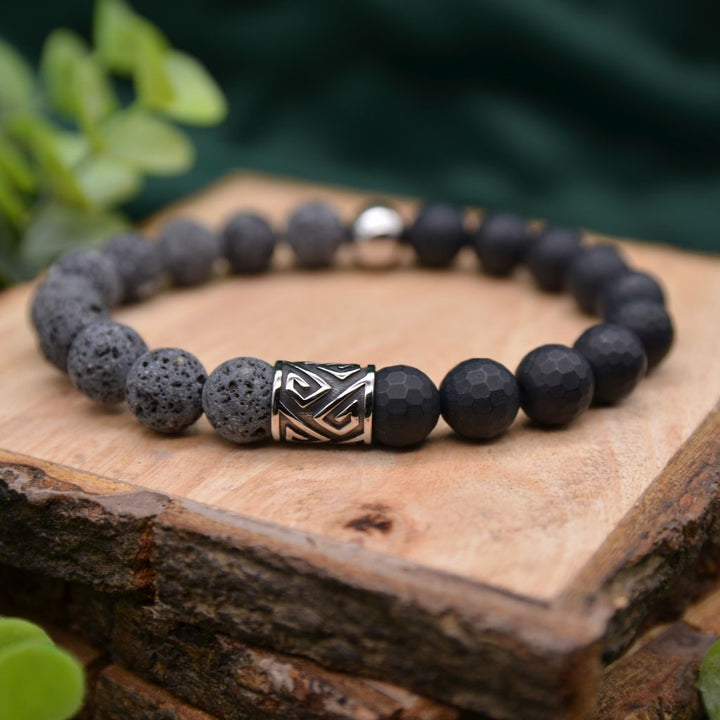 Balancing Act | Lava and Onyx Bracelet