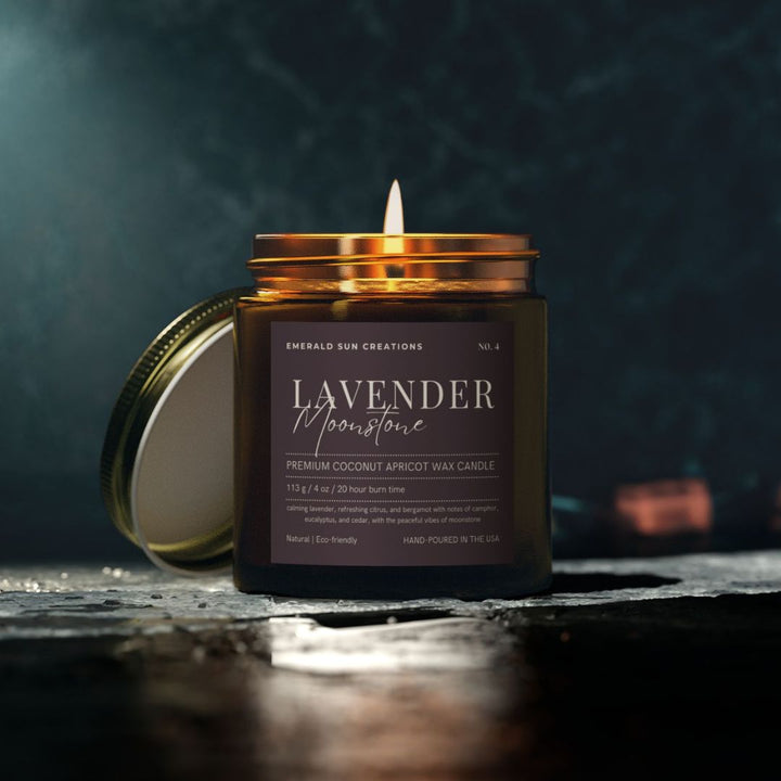 Lavender Moonstone - Coconut Apricot Wax Candle