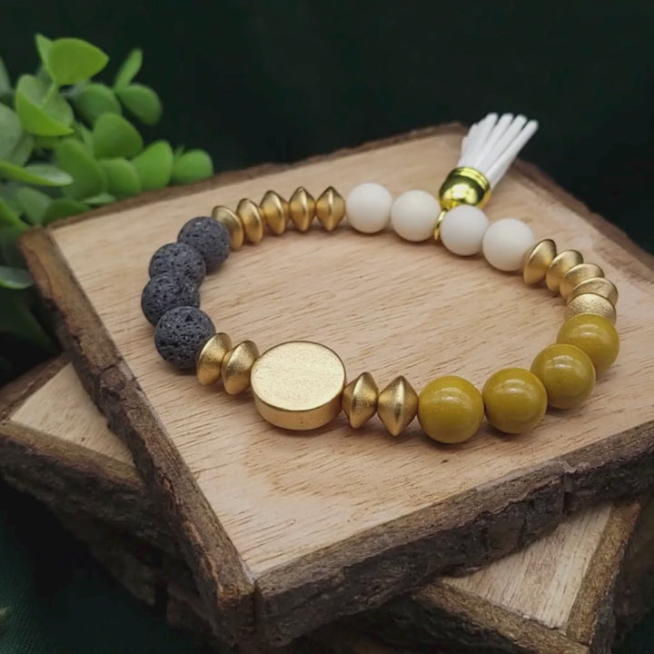 Sun Goddess | Lava & Mookaite Bracelet