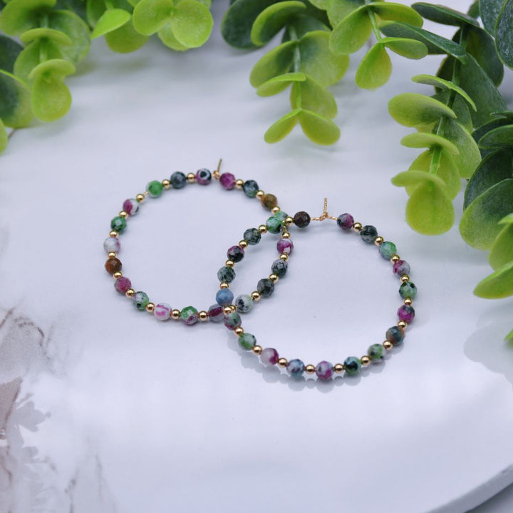 Carnival Dreams | Ruby Zoisite Hoops