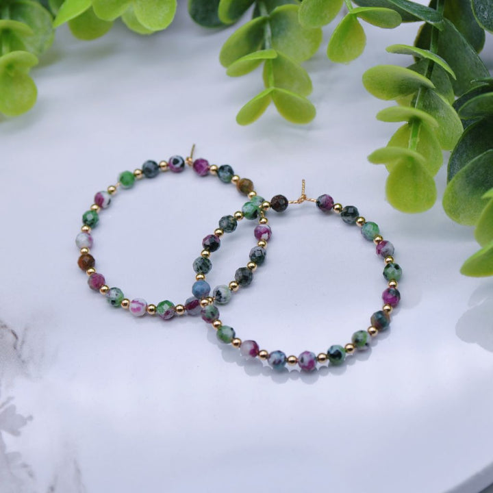 Carnival Dreams | Ruby Zoisite Hoops