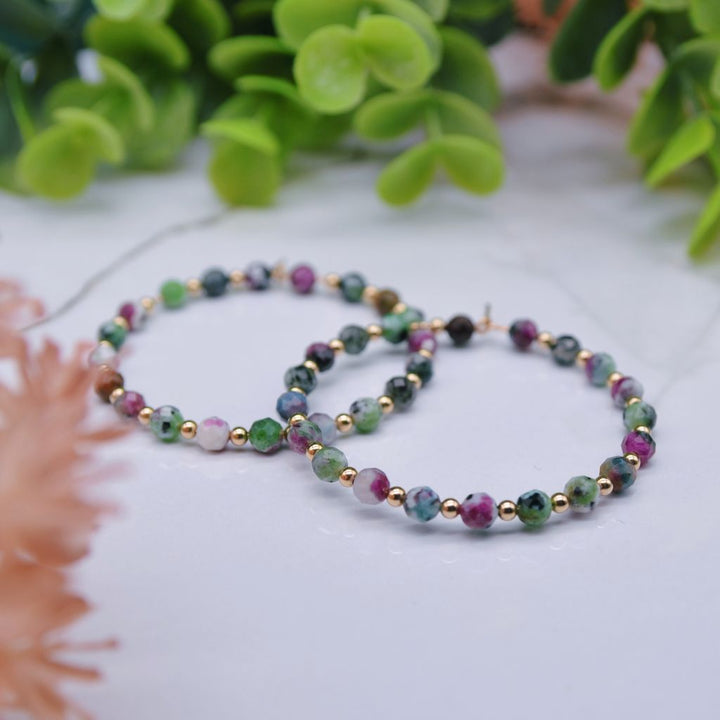 Carnival Dreams | Ruby Zoisite Hoops