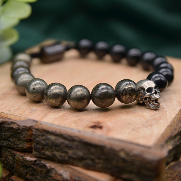 Persistence | Shungite and Pyrite Bracelet