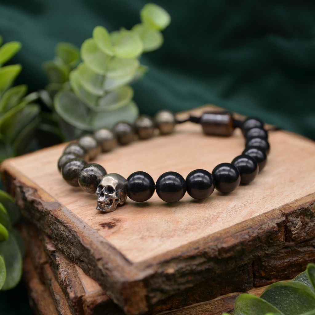 Persistence | Shungite and Pyrite Bracelet