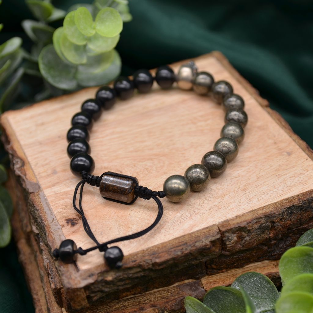 Persistence | Shungite and Pyrite Bracelet