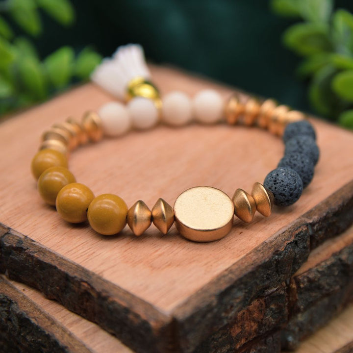 Sun Goddess | Lava & Mookaite Bracelet