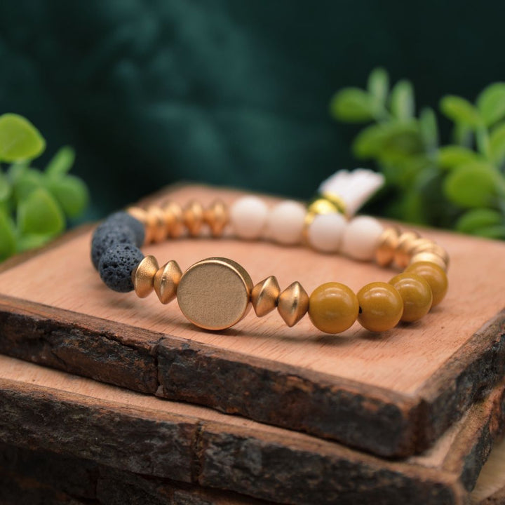 Sun Goddess | Lava & Mookaite Bracelet