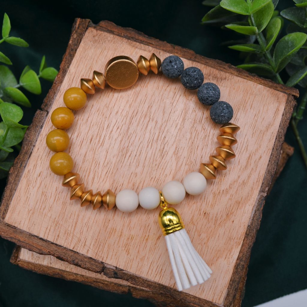 Sun Goddess | Lava & Mookaite Bracelet