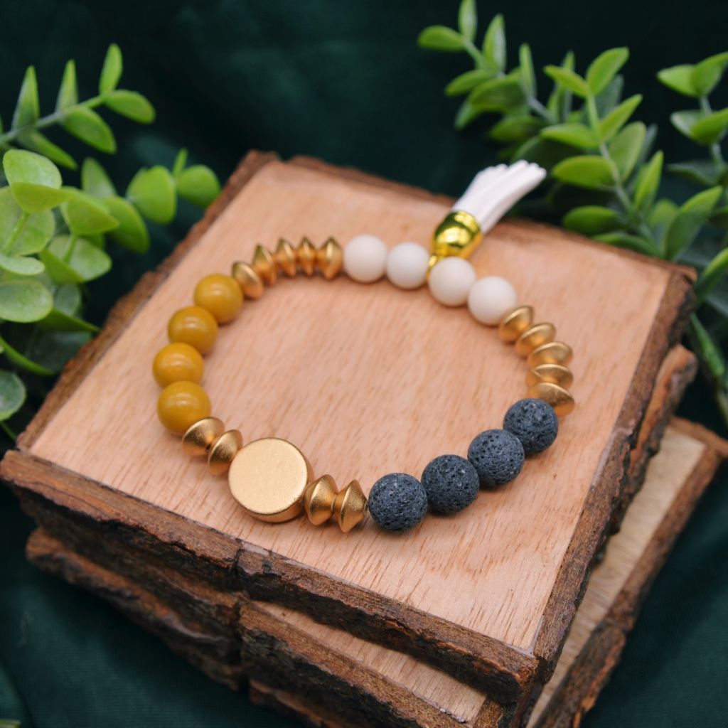 Sun Goddess | Lava & Mookaite Bracelet