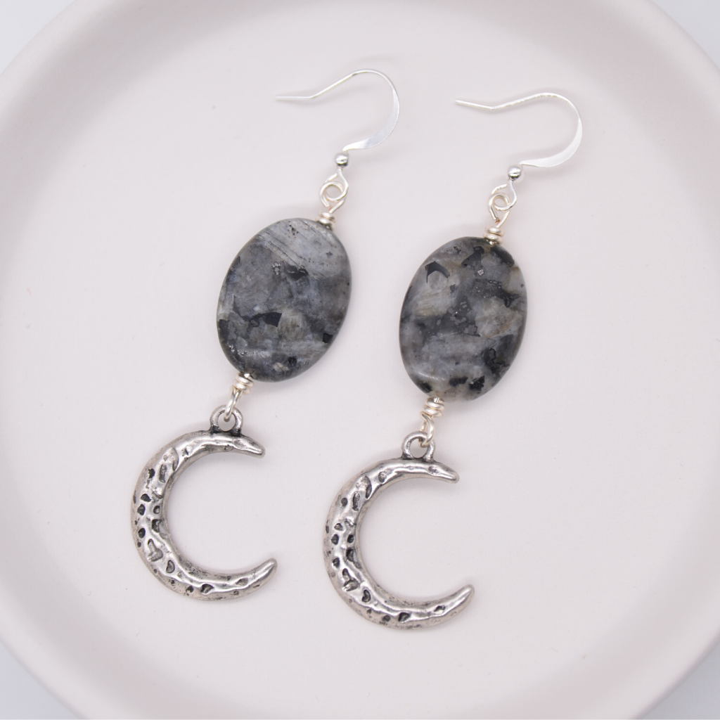 Mystic Silver Moon Earrings