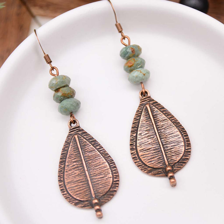 Peruvian Slate & Copper Earrings